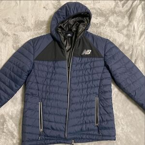 New Balance Men's Navy and Black Puffer Jacket